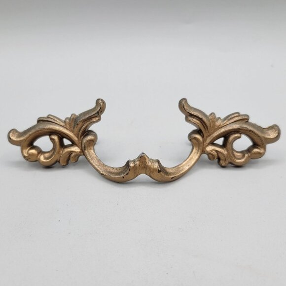 French Provencial Cast Drawer Pull Scroll Design Salvage One 6 Inch - Picture 1 of 4